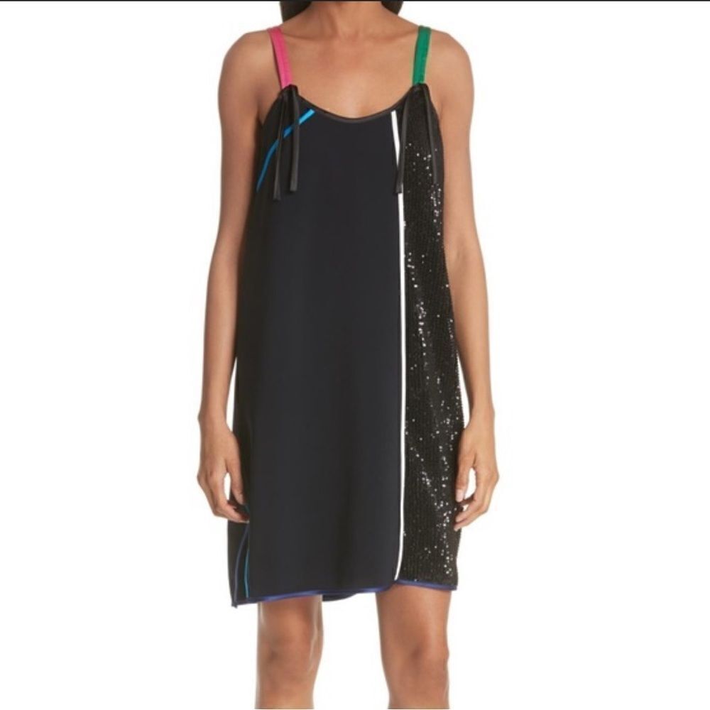 Nwt Harvey Faircloth Asymmetrical Sequin Dress